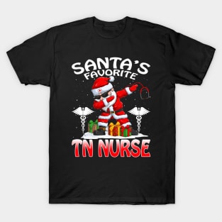 Santas Favorite Tn Nurse Christmas T Shirt T-Shirt